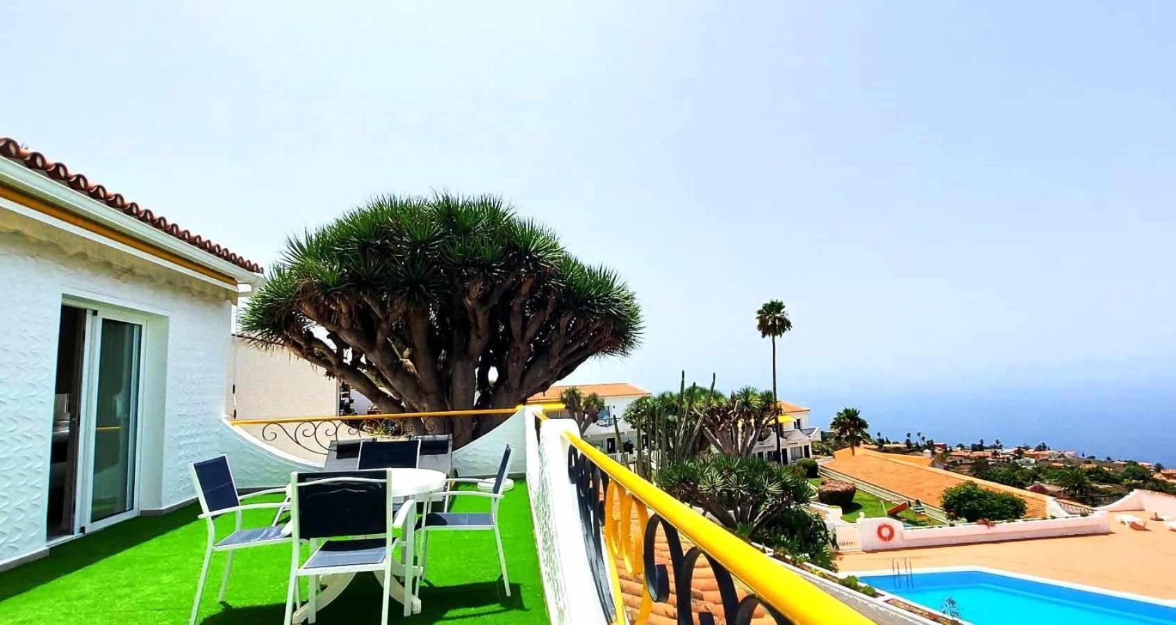 Acogedora Vivienda En Tenerife Con Vistas& Piscina 塔科龙特 外观 照片